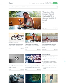 Clean – Minimalistic WordPress Theme For Professional Bloggers